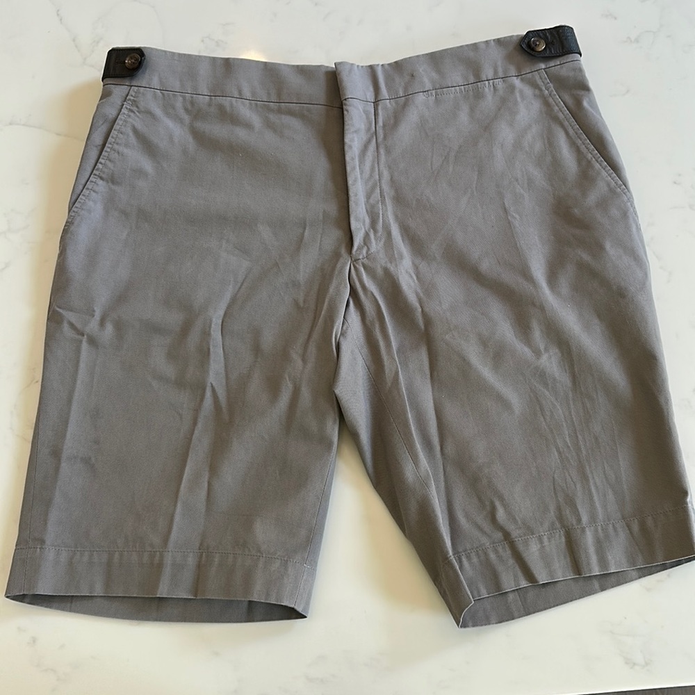 Hermes shorts size 32 grey with lambskin accents